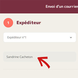 Choisir un expéditeur